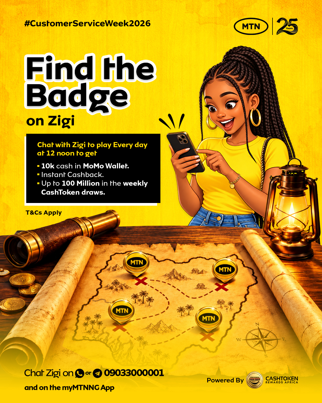CashToken × MTN — myMTN NG App Rewards, campaign artwork 5