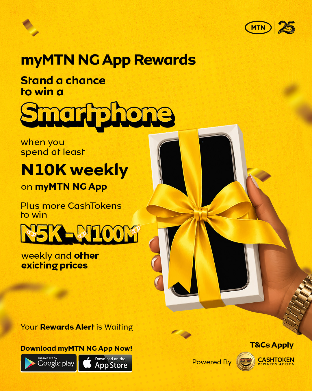 CashToken × MTN — myMTN NG App Rewards, campaign artwork 3